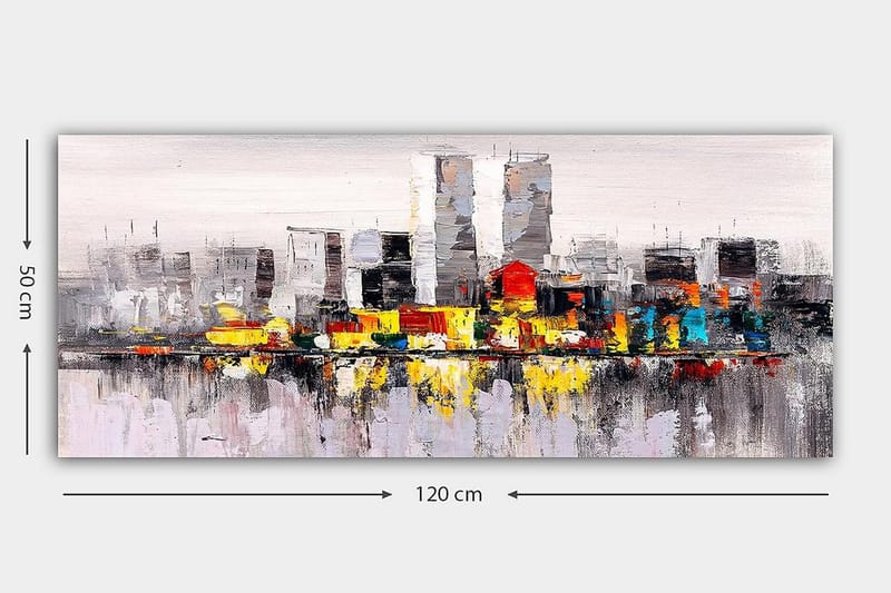 Canvastavla YTY Buildings & Cityscapes Flerfärgad - 120x50 cm - Inredning - Tavlor & konst - Canvastavlor
