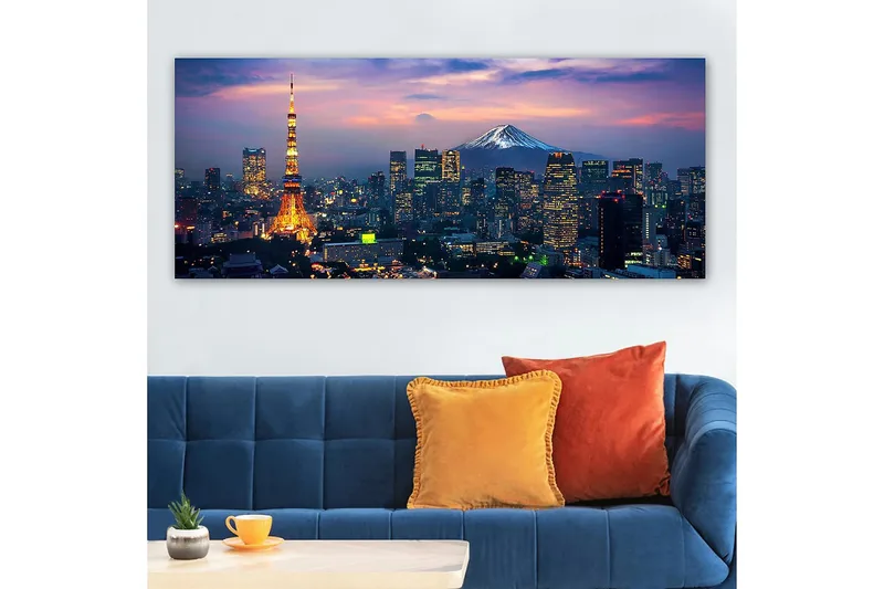 Canvastavla YTY Buildings & Cityscapes Flerfärgad - 120x50 cm - Inredning - Tavlor & konst - Canvastavlor