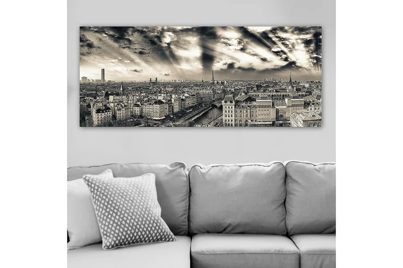 Canvastavla YTY Buildings & Cityscapes Flerfärgad - 120x50 cm - Inredning - Tavlor & konst - Canvastavlor
