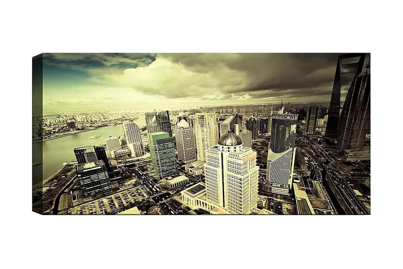 Canvastavla YTY Buildings & Cityscapes Flerfärgad, 120x50 cm