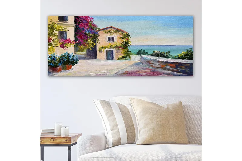 Canvastavla YTY Buildings & Cityscapes Flerfärgad - 120x50 cm - Inredning - Tavlor & konst - Canvastavlor