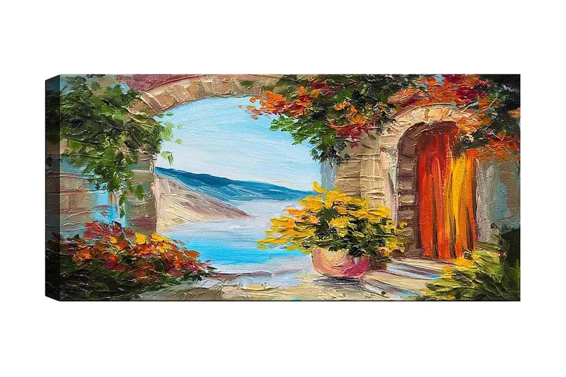 Canvastavla YTY Buildings & Cityscapes Flerfärgad, 120x50 cm