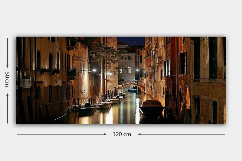 Canvastavla YTY Buildings & Cityscapes Flerfärgad - 120x50 cm - Inredning - Tavlor & konst - Canvastavlor