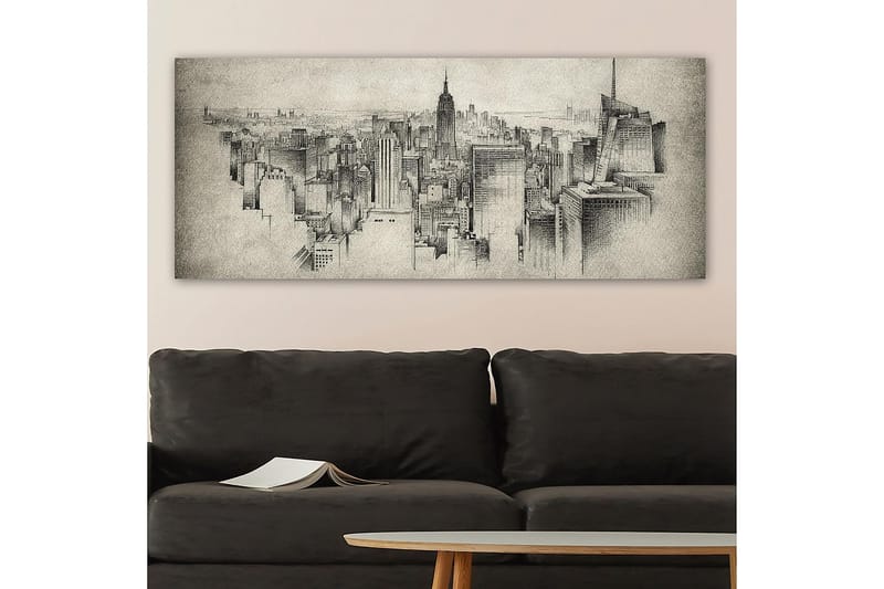 Canvastavla YTY Buildings & Cityscapes Flerfärgad - 120x50 cm - Inredning - Tavlor & konst - Canvastavlor