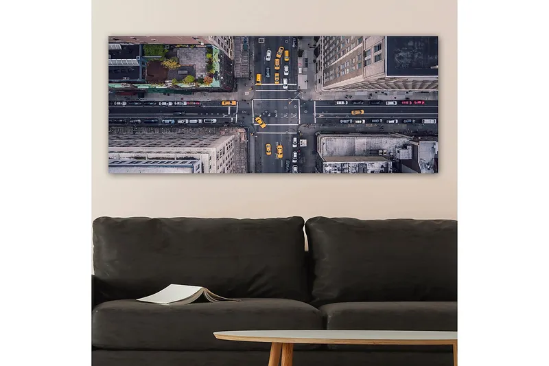 Canvastavla YTY Buildings & Cityscapes Flerfärgad - 120x50 cm - Inredning - Tavlor & konst - Canvastavlor