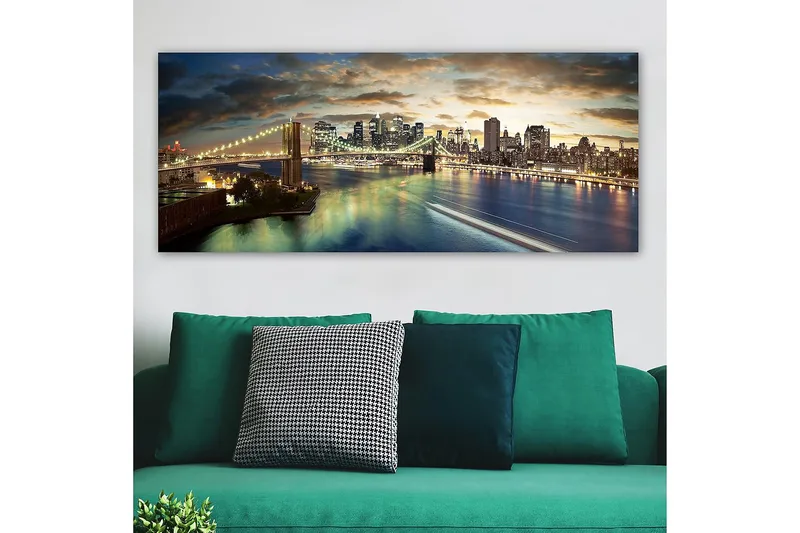 Canvastavla YTY Buildings & Cityscapes Flerfärgad - 120x50 cm - Inredning - Tavlor & konst - Canvastavlor