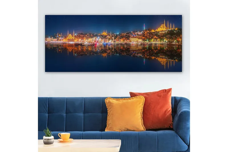 Canvastavla YTY Buildings & Cityscapes Flerfärgad - 120x50 cm - Inredning - Tavlor & konst - Canvastavlor