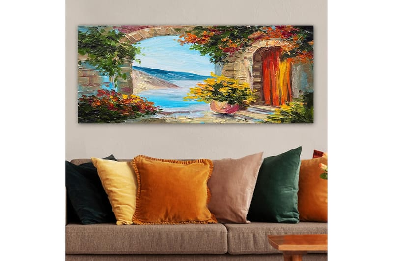 Canvastavla YTY Buildings & Cityscapes Flerfärgad - 120x50 cm - Inredning - Tavlor & konst - Canvastavlor