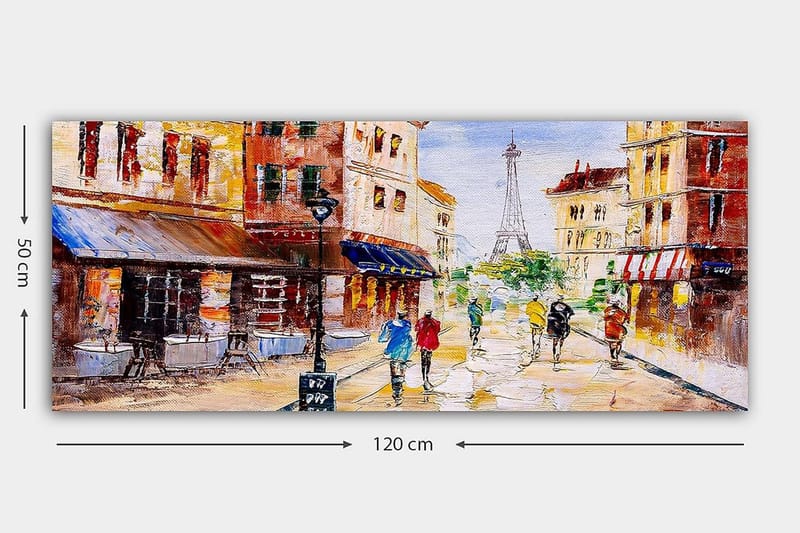 Canvastavla YTY Buildings & Cityscapes Flerfärgad - 120x50 cm - Inredning - Tavlor & konst - Canvastavlor