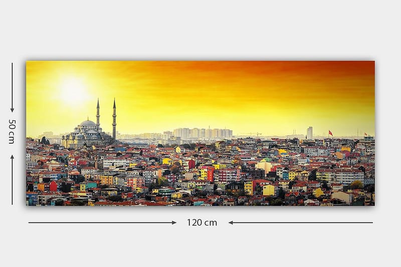 Canvastavla YTY Cities & Countries Flerfärgad - 120x50 cm - Inredning - Tavlor & konst - Canvastavlor