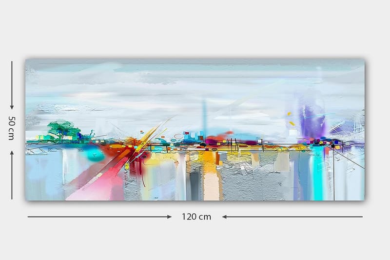 Canvastavla YTY Cities & Countries Flerfärgad - 120x50 cm - Inredning - Tavlor & konst - Canvastavlor