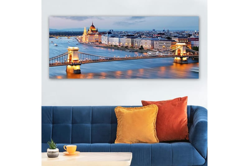 Canvastavla YTY Cities & Countries Flerfärgad - 120x50 cm - Inredning - Tavlor & konst - Canvastavlor