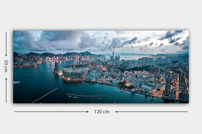 Canvastavla YTY Cities & Countries Flerfärgad - 120x50 cm - Inredning - Tavlor & konst - Canvastavlor