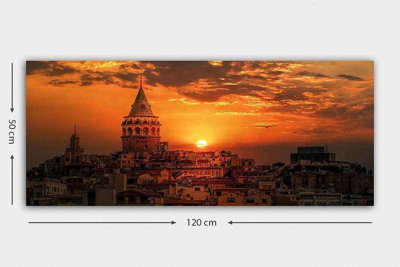 Canvastavla YTY Cities & Countries Flerfärgad - 120x50 cm - Inredning - Tavlor & konst - Canvastavlor
