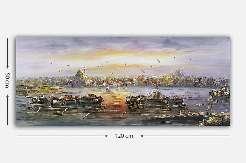 Canvastavla YTY Cities & Countries Flerfärgad - 120x50 cm - Inredning - Tavlor & konst - Canvastavlor