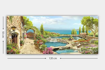 Canvastavla YTY Cities & Countries Flerfärgad - 120x50 cm - Inredning - Tavlor & konst - Canvastavlor