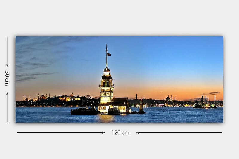 Canvastavla YTY Cities & Countries Flerfärgad - 120x50 cm - Inredning - Tavlor & konst - Canvastavlor