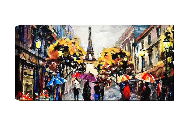 Canvastavla YTY Cities & Countries Flerfärgad, 120x50 cm