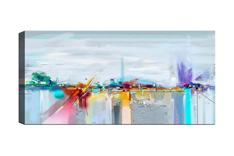 Canvastavla YTY Cities & Countries Flerfärgad, 120x50 cm