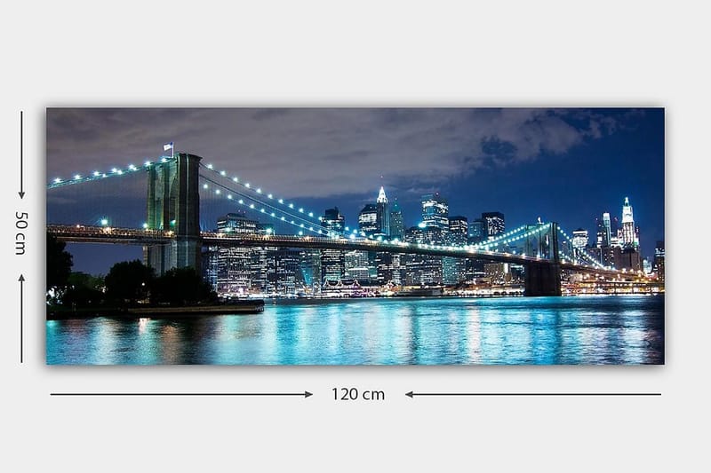 Canvastavla YTY Cities & Countries Flerfärgad - 120x50 cm - Inredning - Tavlor & konst - Canvastavlor