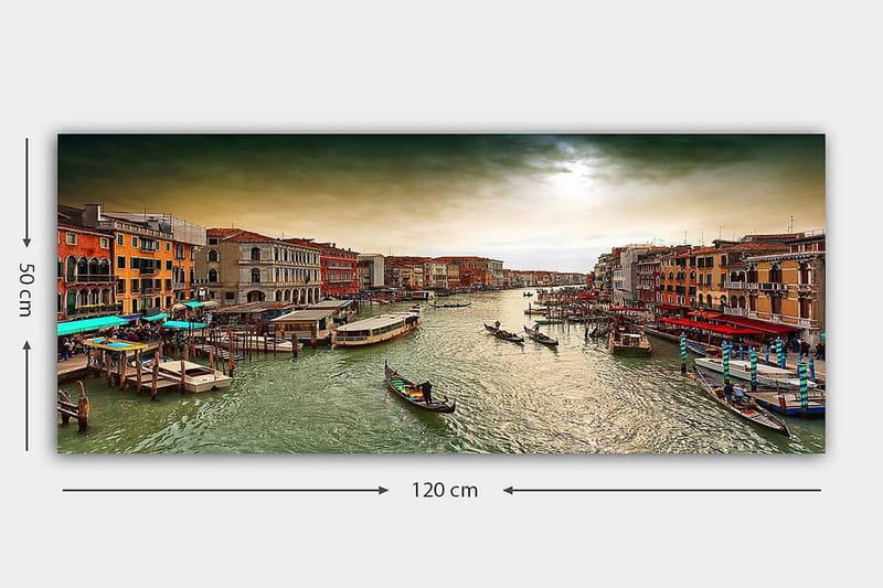 Canvastavla YTY Cities & Countries Flerfärgad - 120x50 cm - Inredning - Tavlor & konst - Canvastavlor