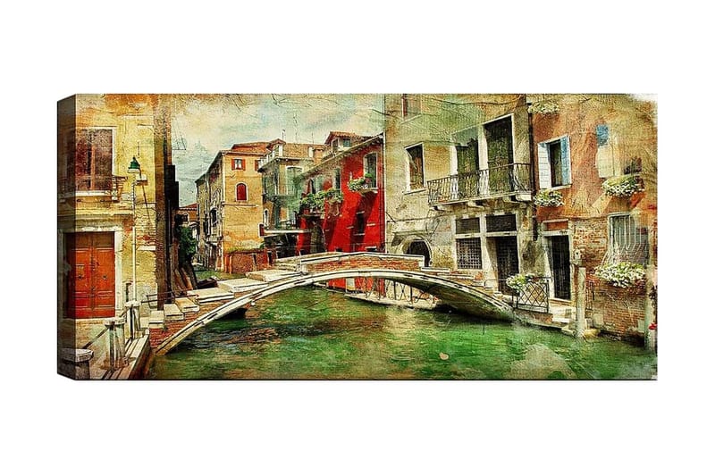 Canvastavla YTY Cities & Countries Flerfärgad, 120x50 cm