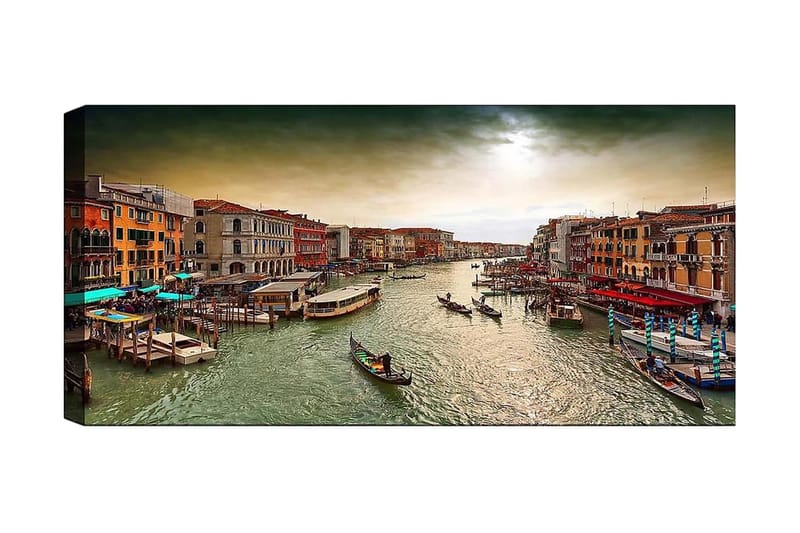 Canvastavla YTY Cities & Countries Flerfärgad, 120x50 cm