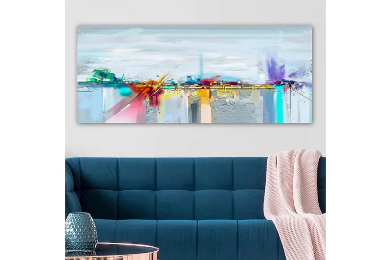 Canvastavla YTY Cities & Countries Flerfärgad - 120x50 cm - Inredning - Tavlor & konst - Canvastavlor