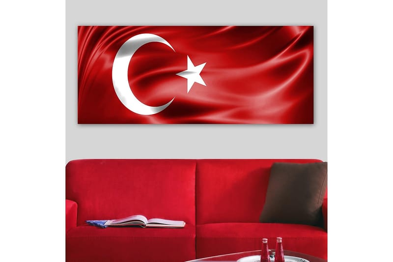 Canvastavla YTY Flag Flerfärgad - 120x50 cm - Inredning - Tavlor & konst - Canvastavlor
