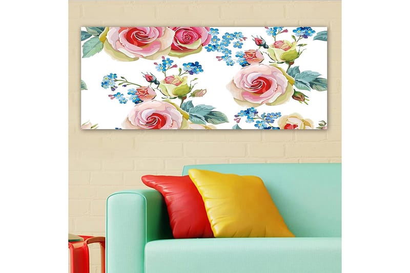 Canvastavla YTY Floral & Botanical Flerfärgad - 120x50 cm - Inredning - Tavlor & konst - Canvastavlor