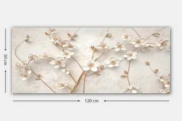Canvastavla YTY Floral & Botanical Flerfärgad - 120x50 cm - Inredning - Tavlor & konst - Canvastavlor