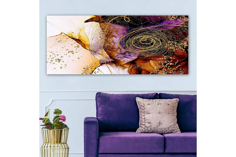 Canvastavla YTY Floral & Botanical Flerfärgad - 120x50 cm - Inredning - Tavlor & konst - Canvastavlor