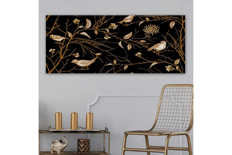 Canvastavla YTY Floral & Botanical Flerfärgad - 120x50 cm - Inredning - Tavlor & konst - Canvastavlor