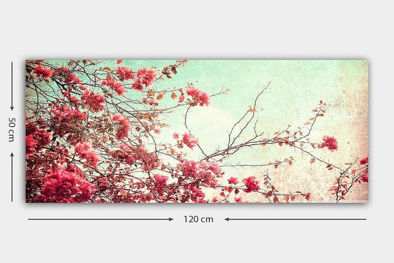 Canvastavla YTY Floral & Botanical Flerfärgad - 120x50 cm - Inredning - Tavlor & konst - Canvastavlor