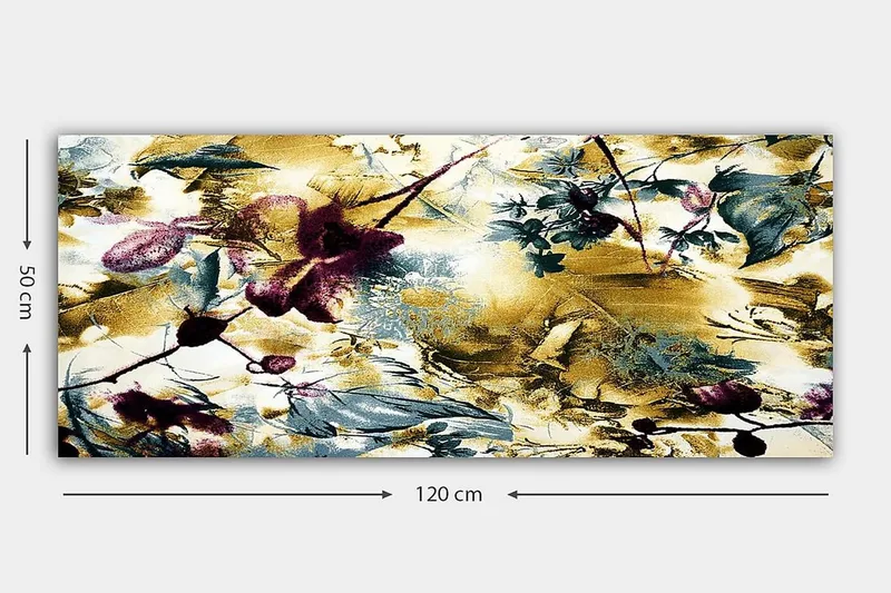 Canvastavla YTY Floral & Botanical Flerfärgad - 120x50 cm - Inredning - Tavlor & konst - Canvastavlor