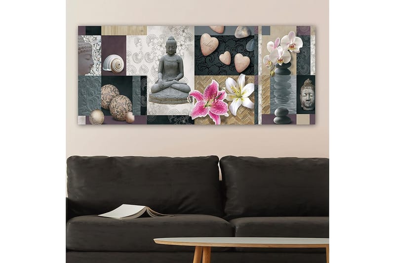 Canvastavla YTY Floral & Botanical Flerfärgad - 120x50 cm - Inredning - Tavlor & konst - Canvastavlor