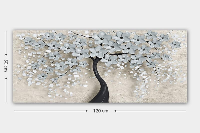 Canvastavla YTY Floral & Botanical Flerfärgad - 120x50 cm - Inredning - Tavlor & konst - Canvastavlor