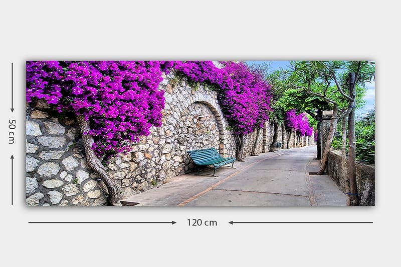 Canvastavla YTY Floral & Botanical Flerfärgad - 120x50 cm - Inredning - Tavlor & konst - Canvastavlor