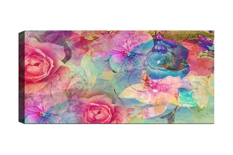 Canvastavla YTY Floral & Botanical Flerfärgad - 120x50 cm - Inredning - Tavlor & konst - Canvastavlor