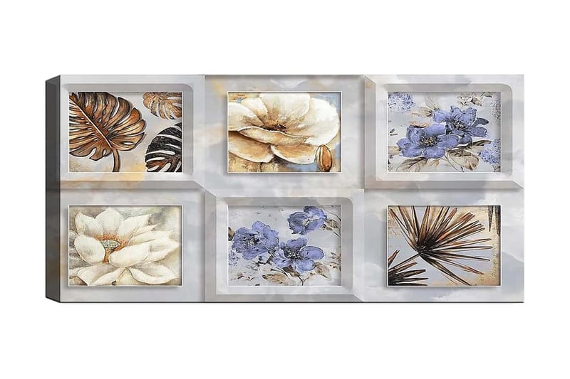 Canvastavla YTY Floral & Botanical Flerfärgad - 120x50 cm - Inredning - Tavlor & konst - Canvastavlor