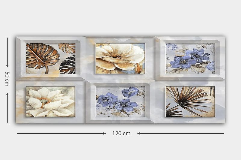 Canvastavla YTY Floral & Botanical Flerfärgad - 120x50 cm - Inredning - Tavlor & konst - Canvastavlor