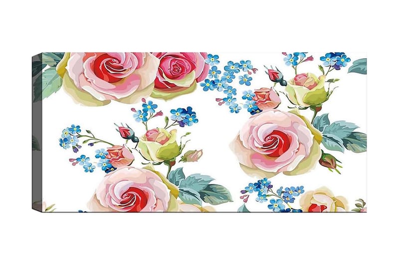 Canvastavla YTY Floral & Botanical Flerfärgad - 120x50 cm - Inredning - Tavlor & konst - Canvastavlor
