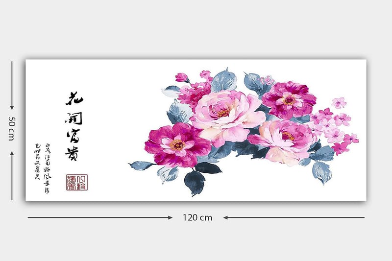 Canvastavla YTY Floral & Botanical Flerfärgad - 120x50 cm - Inredning - Tavlor & konst - Canvastavlor