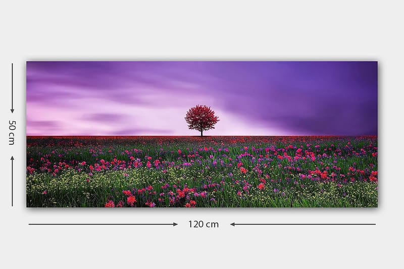 Canvastavla YTY Floral & Botanical Flerfärgad - 120x50 cm - Inredning - Tavlor & konst - Canvastavlor