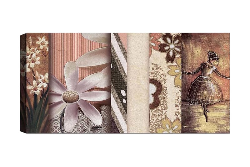 Canvastavla YTY Floral & Botanical Flerfärgad - 120x50 cm - Inredning - Tavlor & konst - Canvastavlor
