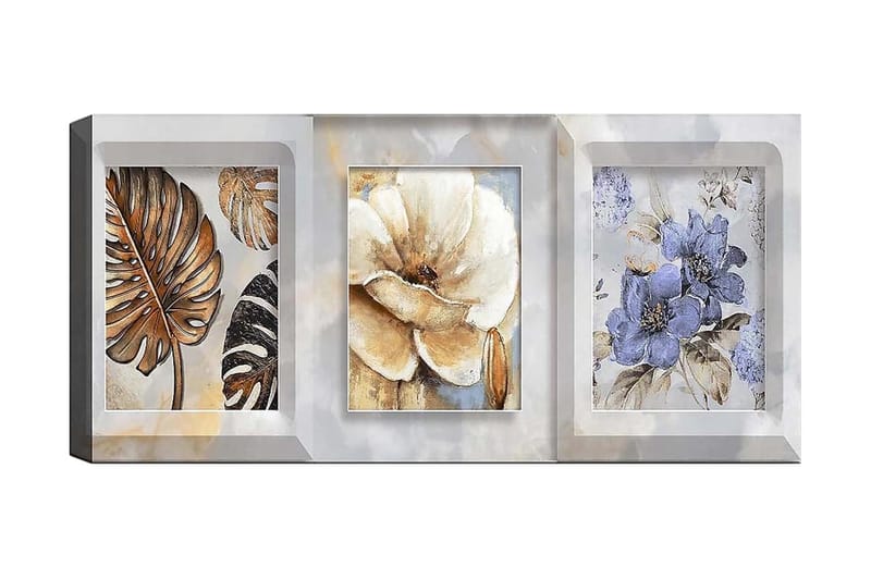 Canvastavla YTY Floral & Botanical Flerfärgad - 120x50 cm - Inredning - Tavlor & konst - Canvastavlor