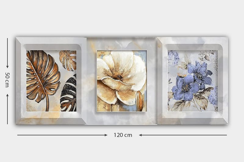 Canvastavla YTY Floral & Botanical Flerfärgad - 120x50 cm - Inredning - Tavlor & konst - Canvastavlor