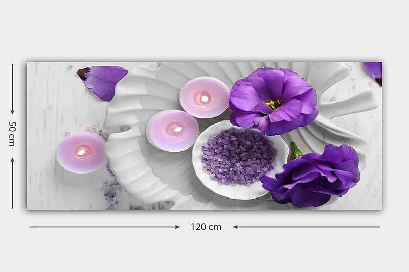 Canvastavla YTY Floral & Botanical Flerfärgad - 120x50 cm - Inredning - Tavlor & konst - Canvastavlor