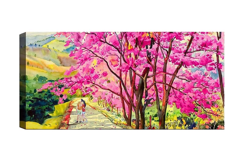Canvastavla YTY Floral & Botanical Flerfärgad - 120x50 cm - Inredning - Tavlor & konst - Canvastavlor