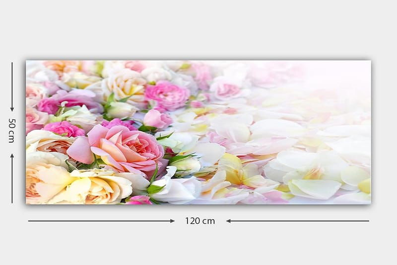Canvastavla YTY Floral & Botanical Flerfärgad - 120x50 cm - Inredning - Tavlor & konst - Canvastavlor